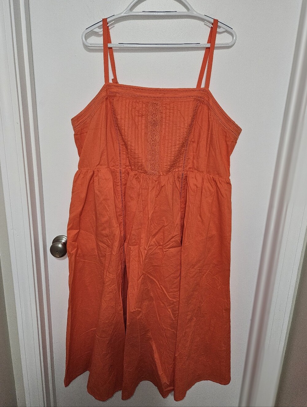 torrid Orange Smocked Dress Adjustable Straps Size 2‎